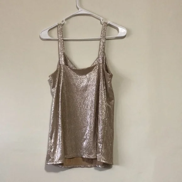 Maurices gold shimmer top XS tank top - Picture 4 of 6